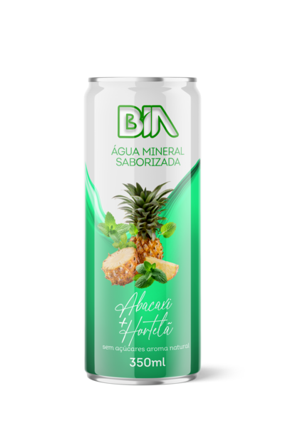 LATA SABORIZADA 350ML abacaxi hortelã